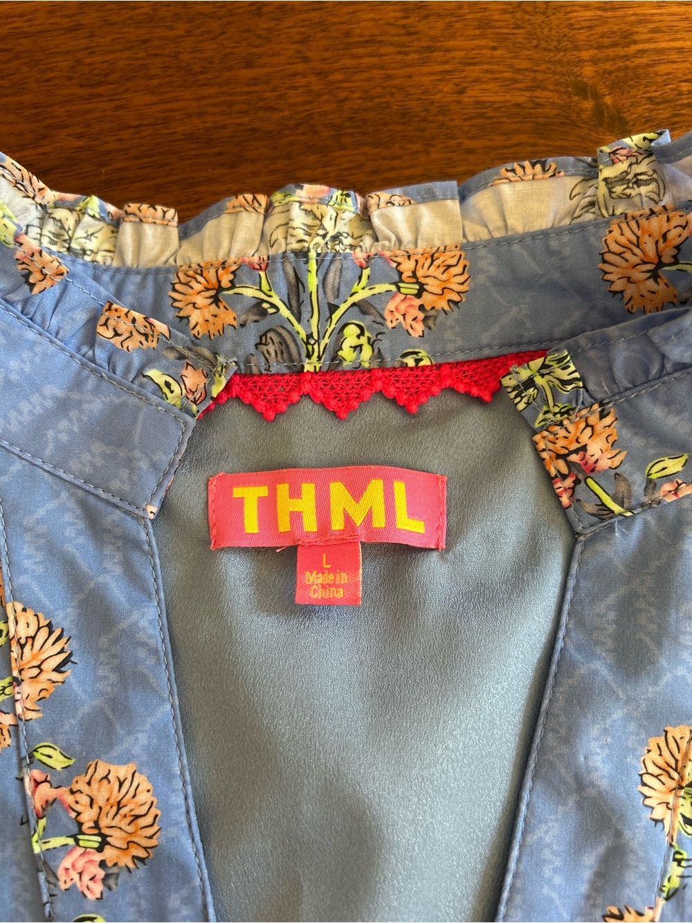 THML Blue Floral Dress